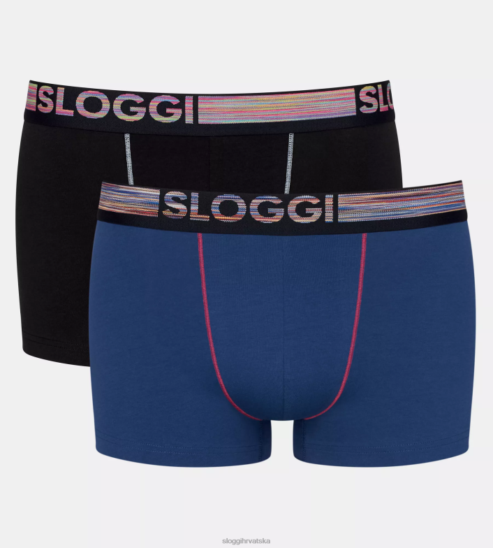 donje rublje sloggi muškarci go abc prirodne hipster gaćice plavo - tamna kombinacija 0VT48R903 - Image 3