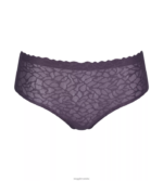 gaćice | sloggi žene čipkaste gaćice visokog struka bez osjećaja borovnica 0VT48R82
