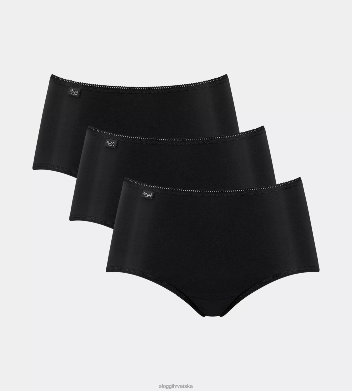 gaćice | sloggi žene Midi gaćice od mikrofibre 24/7 crno 0VT48R591 - Image 1